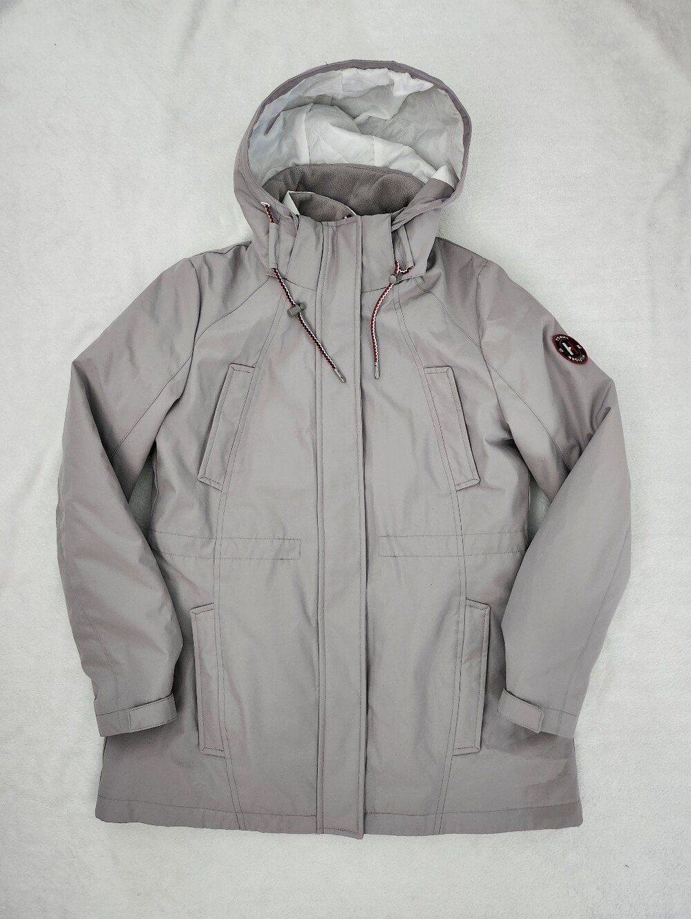 TOMMY HILFIGER Women's 3 in 1 All Weather Coat Jacket Medium | Gorpcore Outdoor